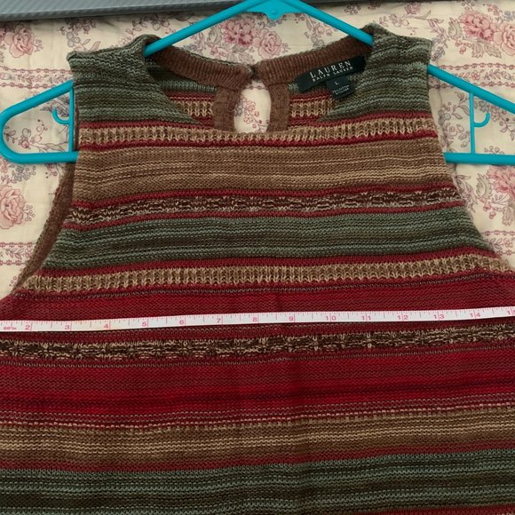 Ralph Lauren Knit tank top Cotton Linen women’s L cool summer sleeveless - Picture 10 of 12